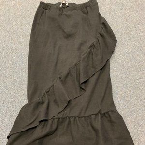 Midi Black Skirt
